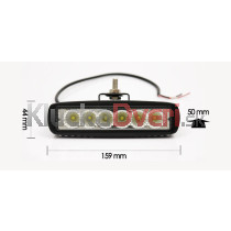LED Pracovné svetlo 18W, obdlžnik