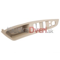 Madlo dverí, ľavá strana, 4x okno, BMW rad 5 F10 F11, bežové
