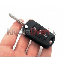 Obal kľúča, holokľúč pre Hyundai i30, trojtlačítkový