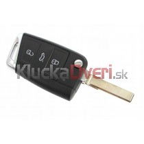 Obal kľúča, holokľúč pre Škoda Octavia III, trojtlačítkový