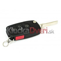 Obal kľúča, holokľúč, trojtlačítkový  pre Audi A2