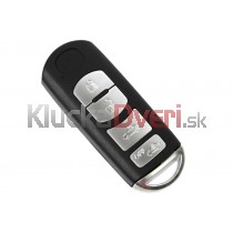 Obal kľúča, holokľúč pre Mazda 3, 4 tlačítkový