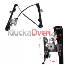 Mechanizmus sťahovania okien Ford Focus I,  2/3 dverový, 98-04 predný, pravý 1138208