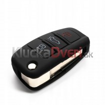 Silikonový obal, púzdro kľúča, čierny pre Audi A2