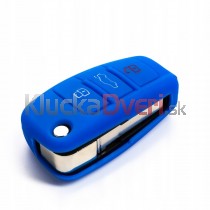 Silikonový obal, púzdro kľúča, modrý pre Audi A2