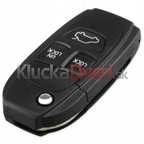 Obal kľúča, holokľúč pre Volvo XC70, 3-tlačítkový, čierny