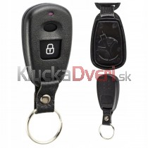 Obal kľúča, holokľúč pre Hyundai Santa Fe, 2-tlačítkový, čierny