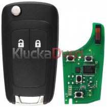 Obal kľúča, holokľúč pre Chevrolet Spark, 2-tlačítkový, s elektronikou
