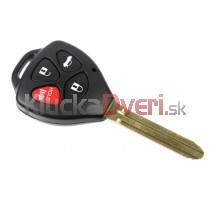 Obal kľúča, holokľúč pre Toyota Aygo, štvortlačítkový