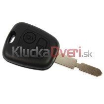 Obal kľúča, holokľúč pre Peugeot 406, dvojtlačítkový