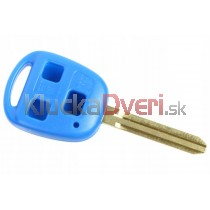 Obal kľúča, holokľúč, autokľúč pre Toyota RAV4, trojtlačítkový modrý