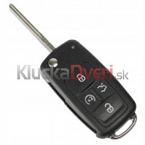 Obal kľúča, holokľúč pre VW Jetta, 5-tlačítkový, 10-17