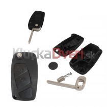 Obal kľúča, holokľúč trojtlačítkový Fiat 500