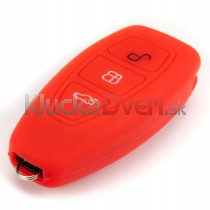 Silikonový obal, púzdro kľúča, červený Ford Focus 11-15