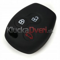 Silikonový obal, púzdro kľúča, farba čierna Dacia Dokker