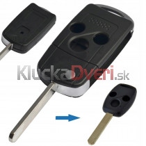 Obal kľúča, holokľúč pre Honda Accord, 3-tlačítkový, čierny