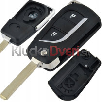 Obal kľúča, holokľúč pre Toyota, dvojtlačítkový