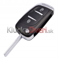 Obal kľúča, holokľúč Peugeot, dvojtlačítkový