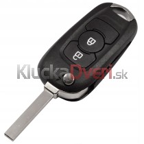 Obal kľúča, holokľúč pre Opel Astra K, dvojtlačítkový s elektronikou