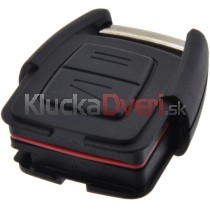 Obal kľúča, holokľúč pre Opel Astra G, Vectra B, Zafira, Omega dvojtlačítkový, čierny