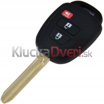 Obal kľúča, holokľúč pre Toyota Highlander, Tacoma, Tundra, Prius C, Sequoia, trojtlačítkový s elektronikou