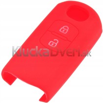 Silikonový obal, púzdro kľúča, pre Mazda 2, 3, 6, CX-5 červený