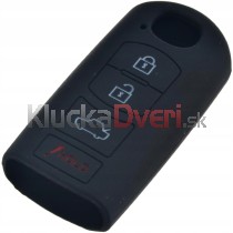 Silikonový obal, púzdro kľúča, čierny Mazda 2, 3, 6, CX-5