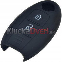 Silikonový obal, púzdro kľúča pre Nissan Note Juke Micra Cube X-Trail Murano Qashqai čierny