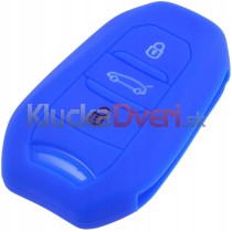 Silikonový obal, puzdro kľúča pre Peugeot 308 508 3008 5008 modrý