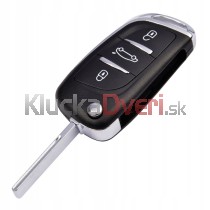 Obal kľúča, holokľúč Citroen C5, trojtlačítkový 08-14