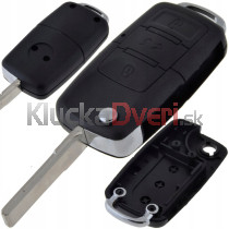 Obal kľúča, holokľúč Audi A2 A3 A4 A6 A8 TT Q3 Q5 Q7 3-tlačidla
