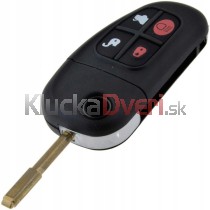 Obal kľúča, holokľúč pre Jaguar S-Type X-Type XJ štvortlačítkový s elektronikou 99-09