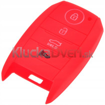 Silikonový obal, púzdro kľúča Kia Venga Sorento Carens Optima Sportage Ceed Stonic Picanto červený 