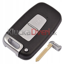 Obal kľúča, holokľúč pre Hyundai i10 i20 i30 i40 ix35 Atos Matrix Tucson Elantra Sonata Santa FE 2-tlačítkový