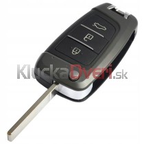 Obal kľúča, holokľúč pre Hyundai Accent, trojtlačítkový s elektronikou 18-19