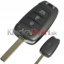 Obal kľúča, holokľúč pre Hyundai Kona, trojtlačítkový od 2017