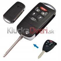 Obal kľúča, holokľúč pre Jeep 6-tlačidla Hrot: CY24