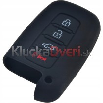 Silikonový obal, púzdro kľúča pre Kia Picanto 4-tlačidla čierny