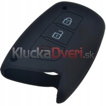 Silikonový obal, púzdro kľúča pre Hyundai Santa Fe čierny 3-tlačidla