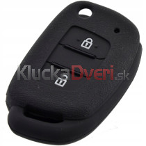 Silikonový obal, púzdro kľúča pre Hyundai Tucson Elantra Sonata I10 IX20 IX30 čierny