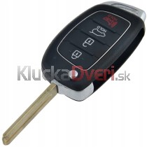 Obal kľúča, holokľúč pre Hyundai Tucson, štvortlačítkový s elektronikou 16-19