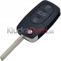 Obal kľúča, holokľúč pre Audi RS6, 3-tlačítkový, čierny s elektronikou 02-04