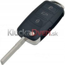 Obal kľúča, holokľúč pre Audi, 3-tlačítkový, čierny s elektronikou 97-03