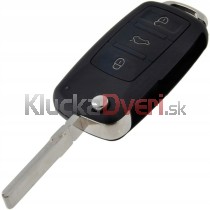 Obal kľúča, holokľúč pre Audi A8, 3-tlačítkový, čierny s elektronikou 03-09