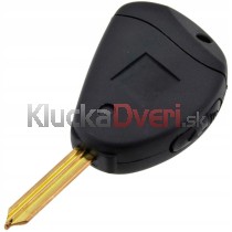 Obal kľúča, holokľúč pre Audi 100 C2, 2-tlačítkový, čierny 76-83