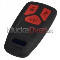 Silikonový obal, púzdro kľúča, čierny pre Audi 