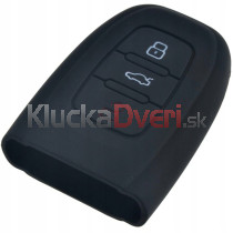 Silikonový obal, púzdro kľúča, čierny Audi 