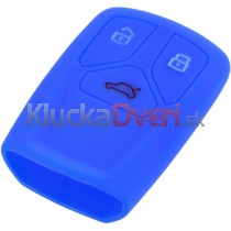 Silikonový obal, púzdro kľúča, modrý Audi  A4, Q7