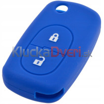 Silikonový obal, púzdro kľúča, Audi modrý