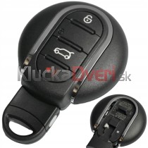 Obal kľúča, holokľúč pre Mini Cooper, 3-tlačítkový